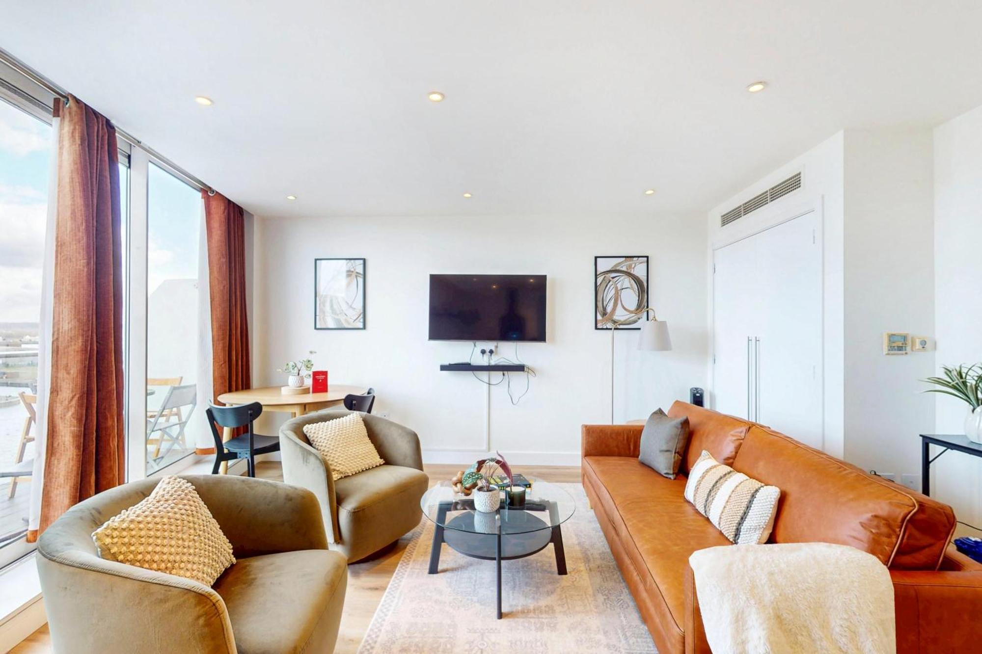 Boho Chic 2bed Apt-marina Views Near River Thames